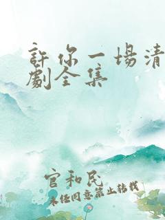 许你一场清欢短剧全集