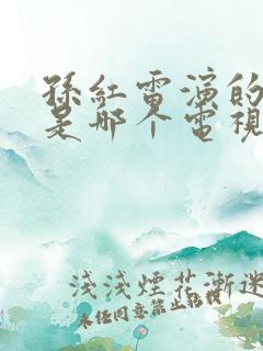 孙红雷演的管军是哪个电视剧