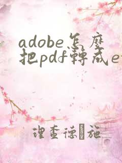 adobe怎么把pdf转成excel