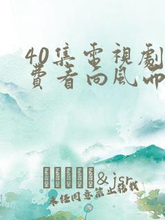 40集电视剧免费看向风而行