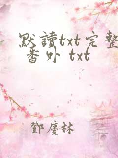 默读txt完整 番外 txt