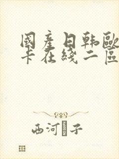 国产日韩欧美不卡在线二区