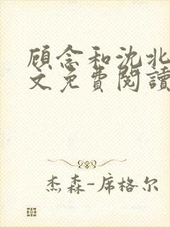 顾念和沈北漠全文免费阅读无弹窗