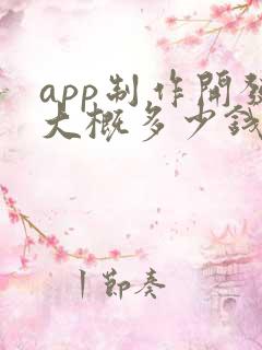 app制作开发大概多少钱