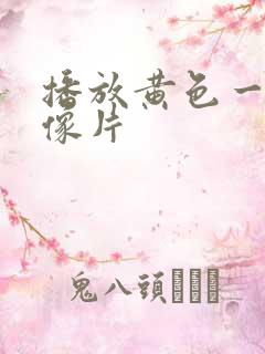 播放黄色一级录像片