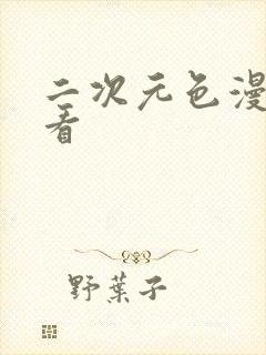 二次元色漫在线看