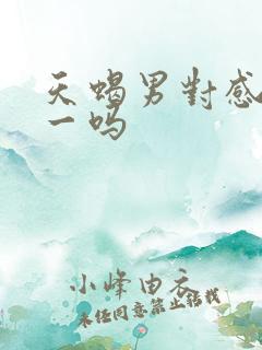 天蝎男对感情专一吗