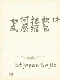 如何把软件压缩成压缩包