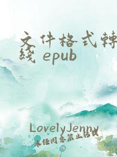 文件格式转换在线 epub