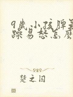 9岁小孩脾气暴躁易怒怎么办