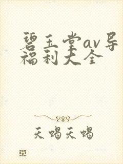 碧玉堂av导航福利大全
