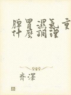 脾胃湿气重吃点什么调理