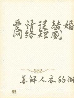 爱情从结婚开始网络短剧