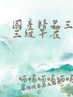 国产精品三级@三级午夜