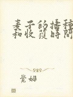 麦子的播种时间和收获时间