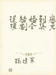 从结婚到恋爱电视剧全集免费观看
