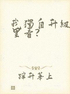 我独自升级在哪里看?