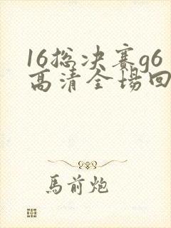 16总决赛g6高清全场回放