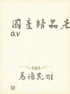 国产精品老熟女av