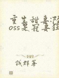 重生甜妻:陆boss是宠妻狂魔