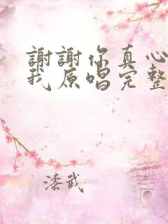 谢谢你真心陪着我原唱完整版
