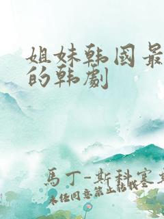 姐妹韩国最好看的韩剧
