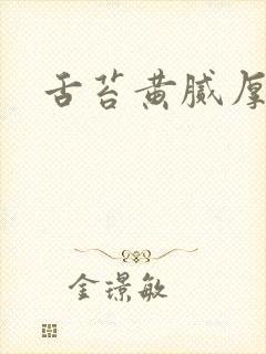 舌苔黄腻厚是