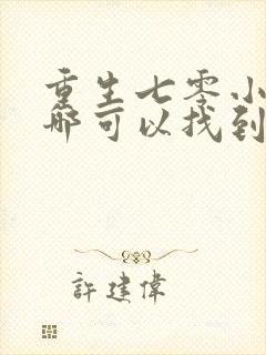 重生七零小辣媳哪可以找到