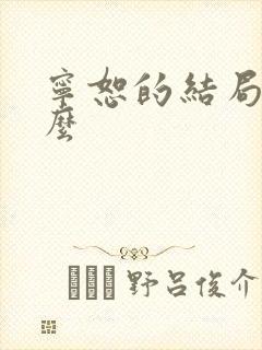 宁恕的结局是什么