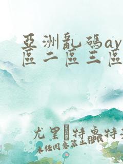 亚洲乱码av一区二区三区