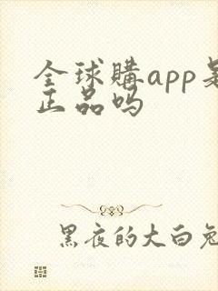 全球购app是正品吗