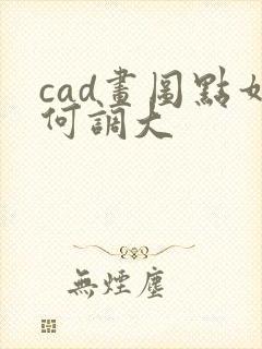 cad画图点如何调大