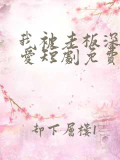 我被老板深深溺爱短剧免费观看
