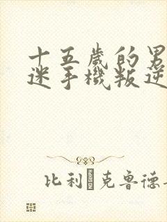 十五岁的男孩沉迷手机叛逆