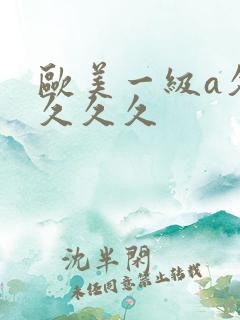 欧美一级a久久久久久