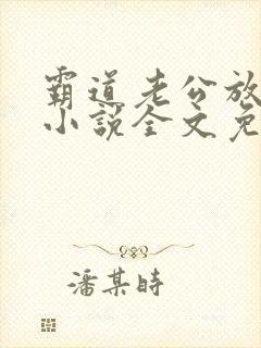 霸道老公放肆爱小说全文免费阅读