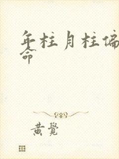 年柱月柱偏财男命
