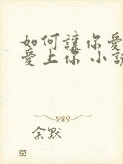 如何让你爱的人爱上你 小说