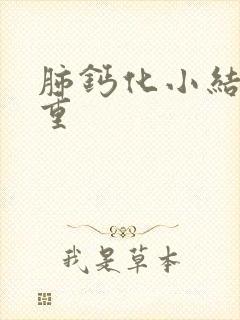 肺钙化小结节严重