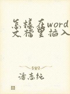 怎样在word文档里插入pdf文档