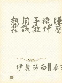 想用手机赚点零花钱做什么好