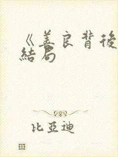 《善良背后》大结局