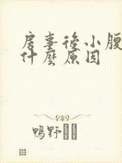 房事后小腹痛是什么原因