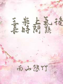 玉米上气后蒸多长时间熟