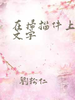 在扫描件上修改文字