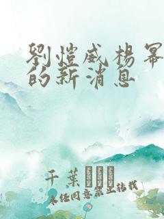 刘恺威杨幂今天的新消息