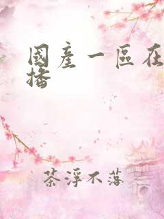 国产一区在线主播