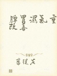 脾胃湿气重怎么改善