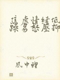 焦虑情绪低落烦躁易怒压抑
