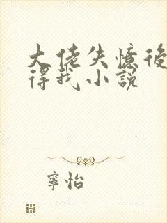 大佬失忆后只记得我小说